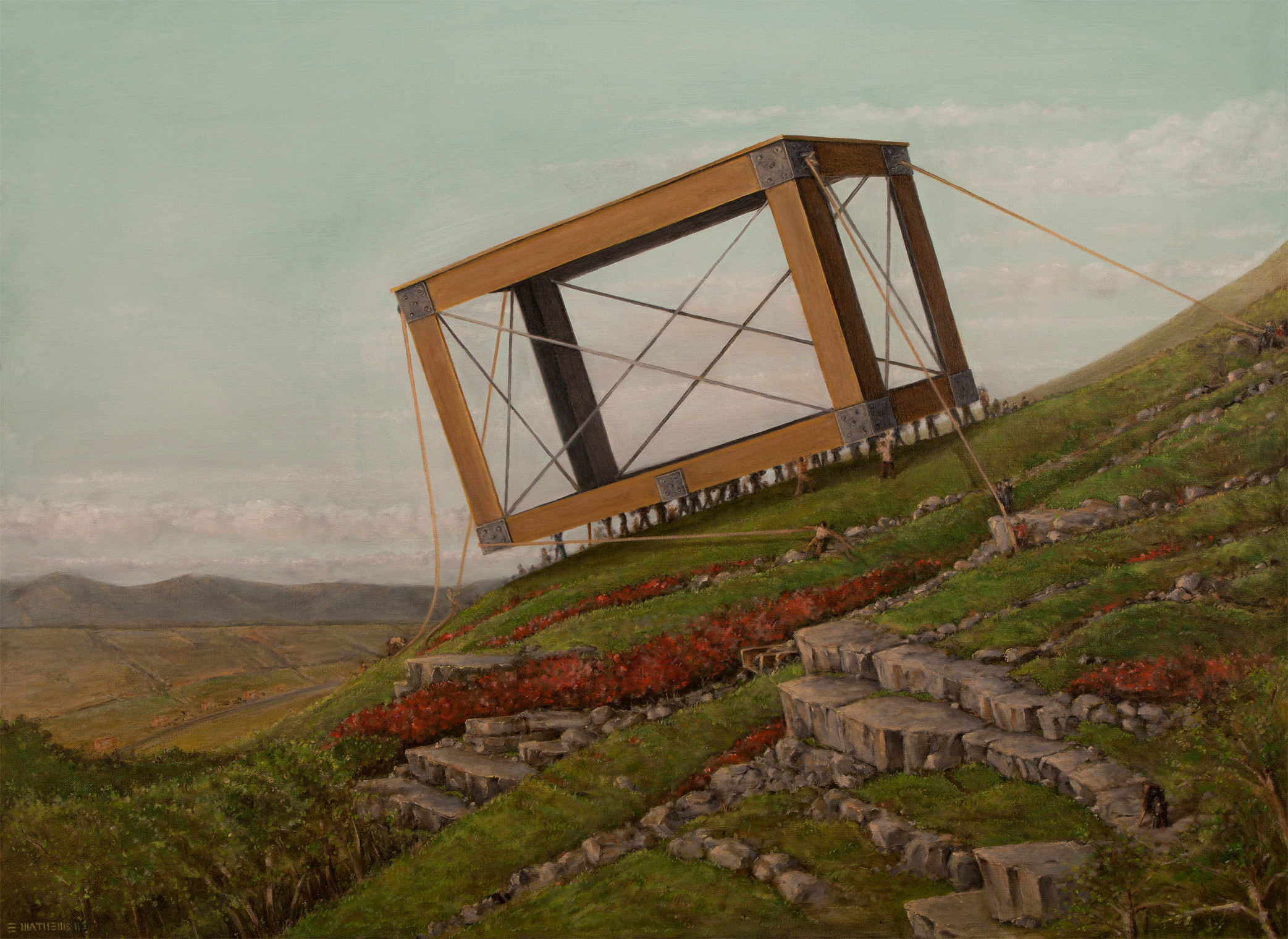 Edmund Mathews, The Offering, 40" x 30", Oil on canvas, 2010 - SOLD