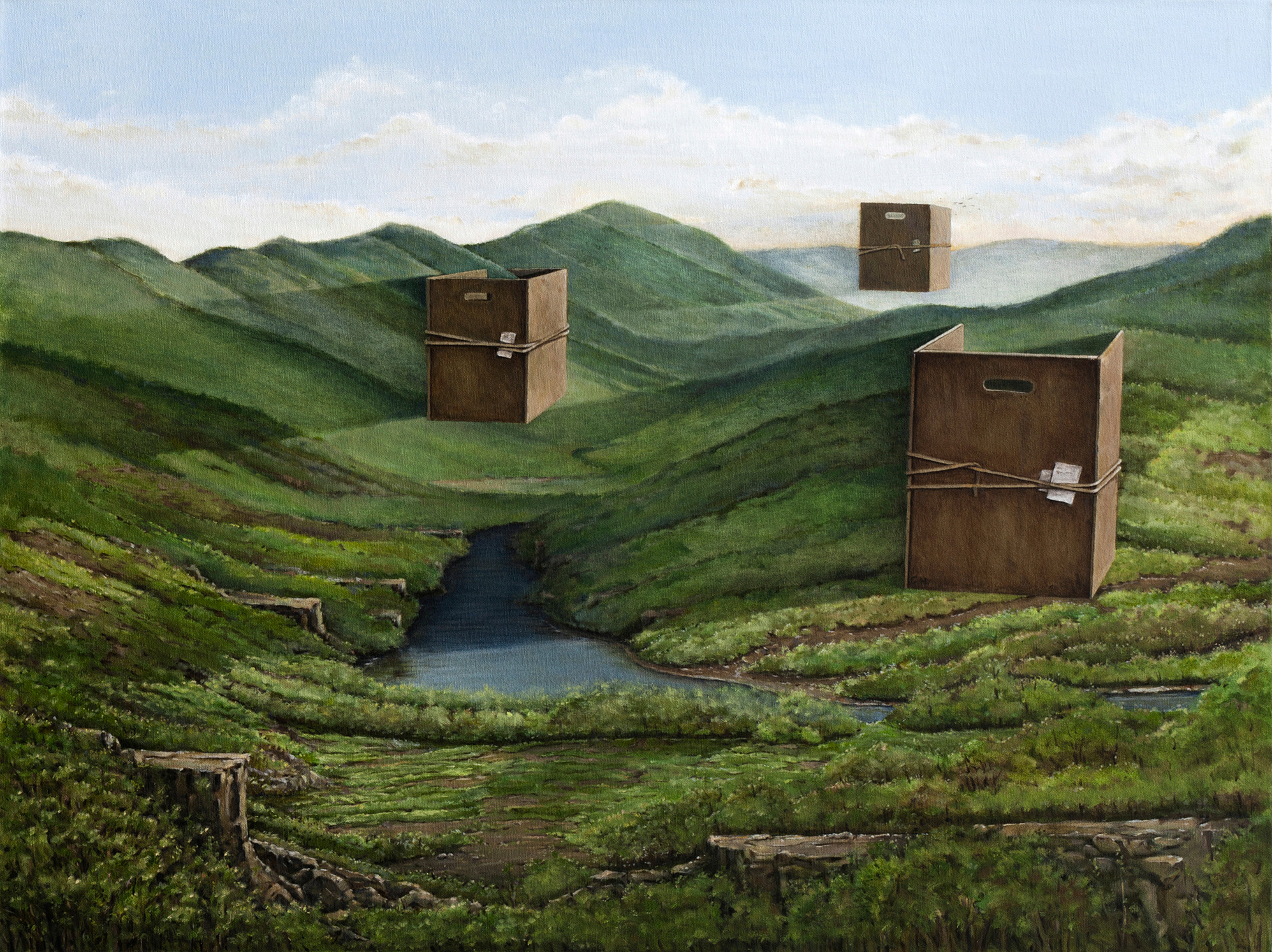 Edmund Mathews, The Impasse, 40” x 30”, Oil on canvas, 2013