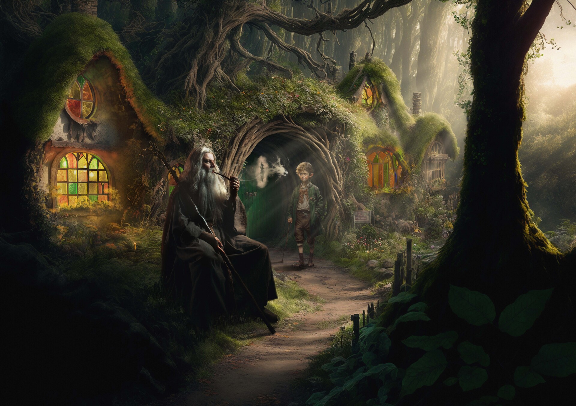 ArtStation Gandalf and Frodo