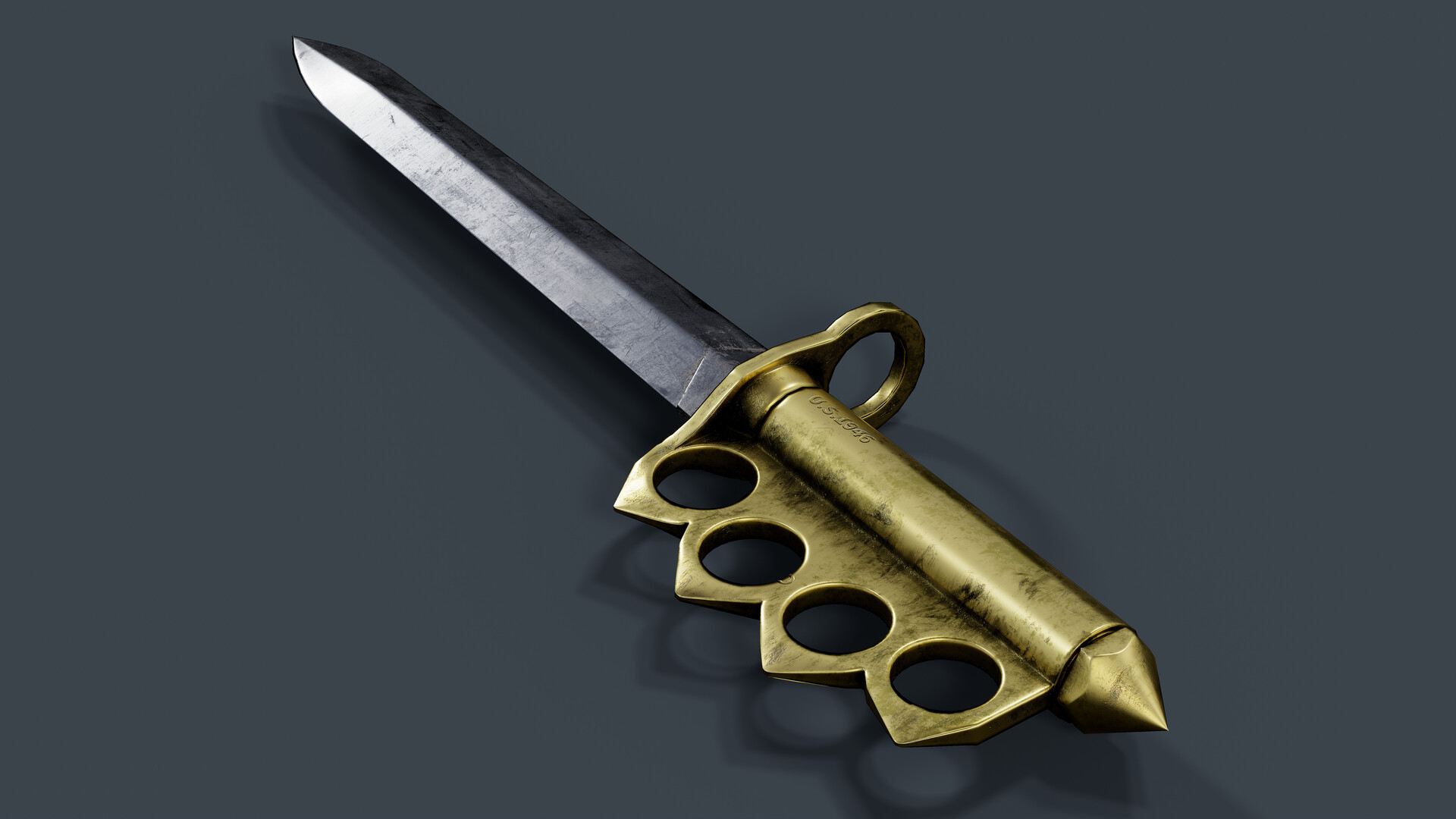 ArtStation Wolfenstein The New Order 1918 U.S. trench knife