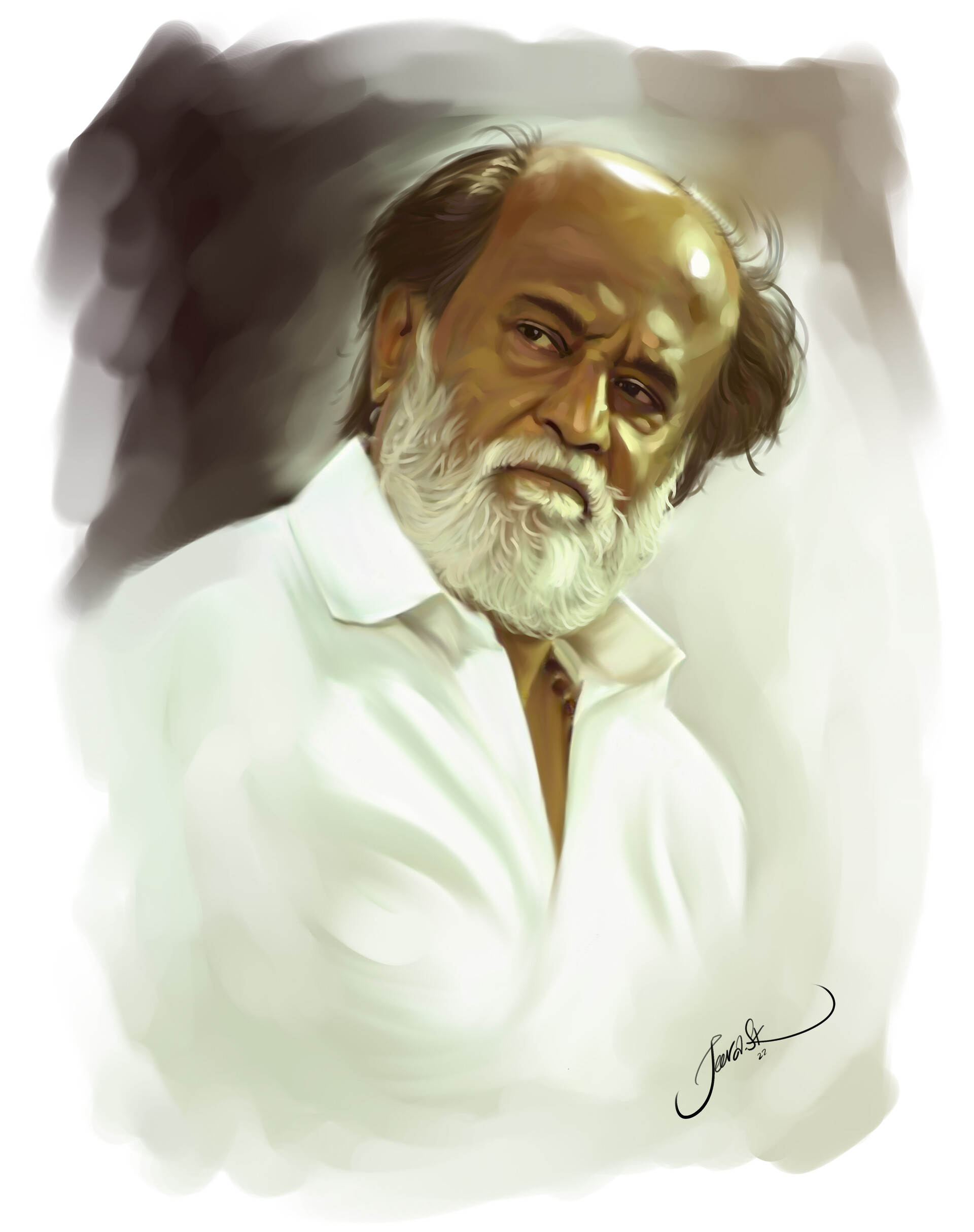 Rajinikanth painting online