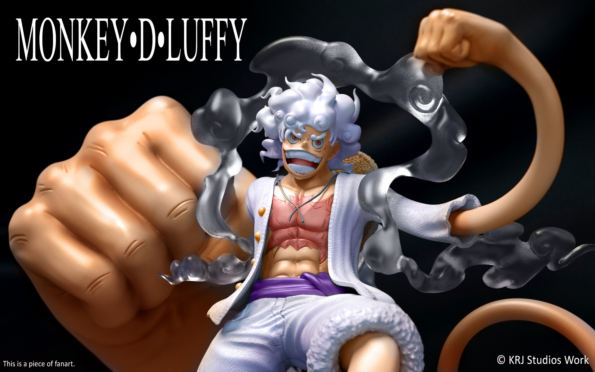 ArtStation - Luffy Gear 5 (One Piece).
