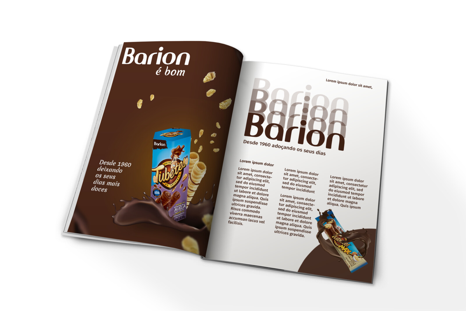 Mockup of the magazine's page ad