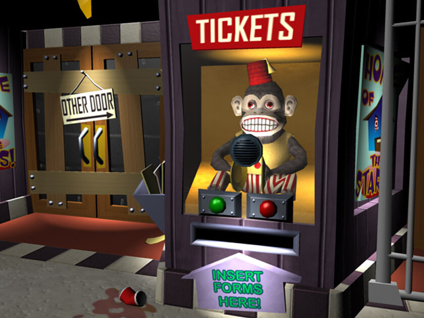 Sam &amp; Max Save the World - Asylum exterior close up of part of the puzzle!