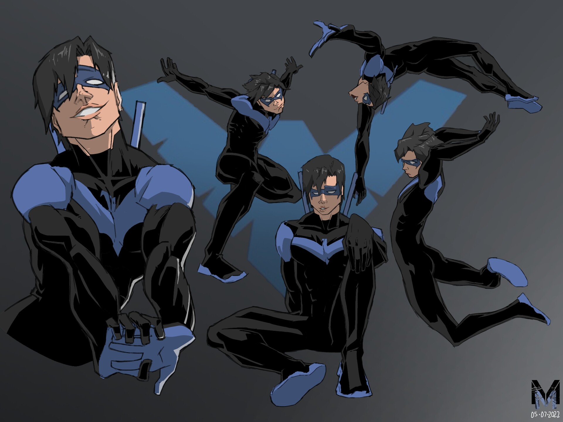 Artstation Dick Grayson Character Sheet