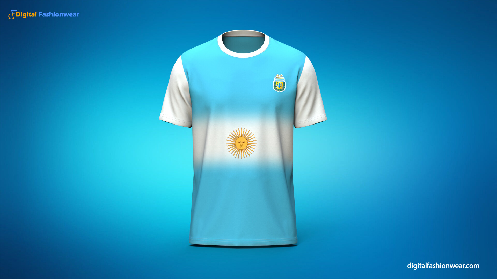 3D model Argentina Football Jersey FIFA World Cup 2022 VR / AR / low-poly