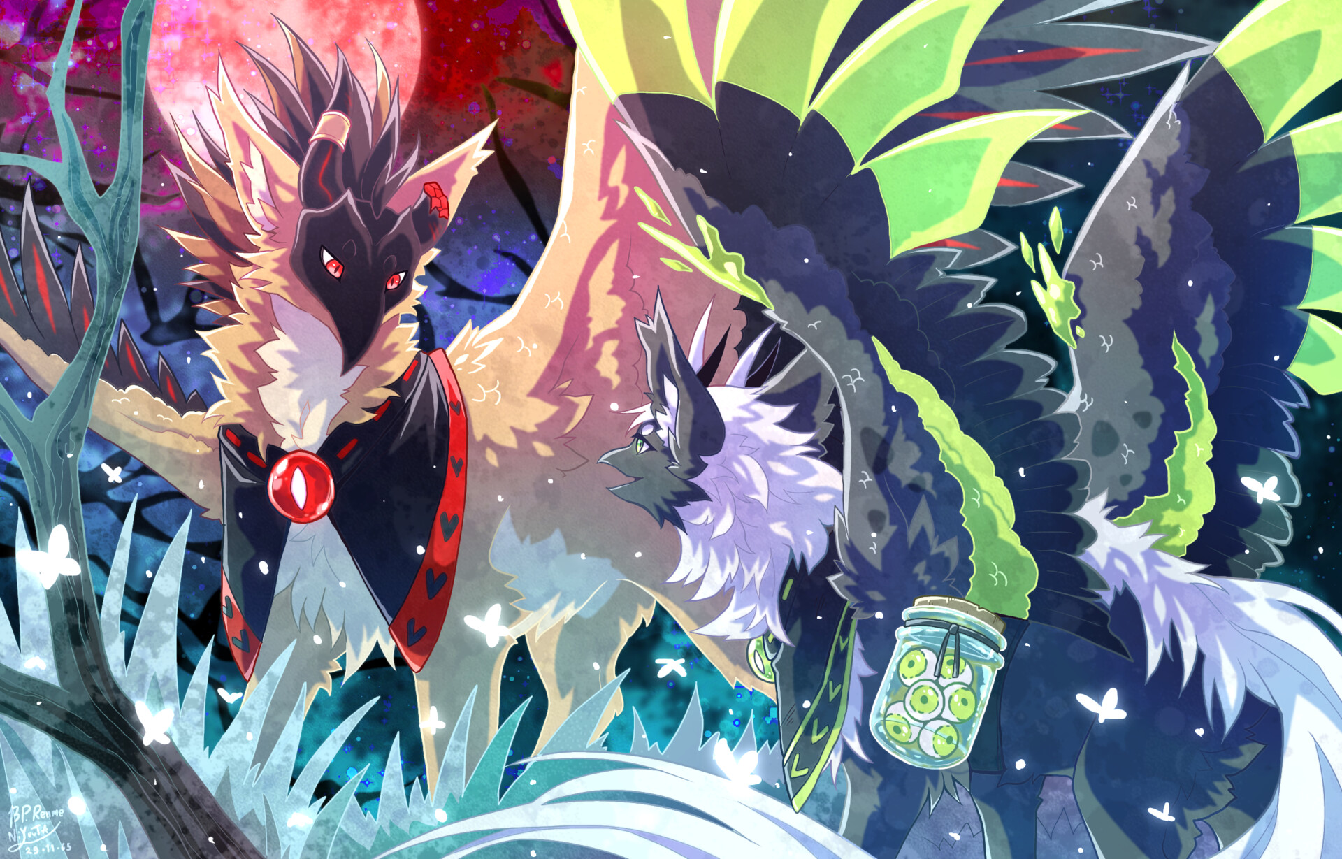 ArtStation My OC and friend( griffin destiny )