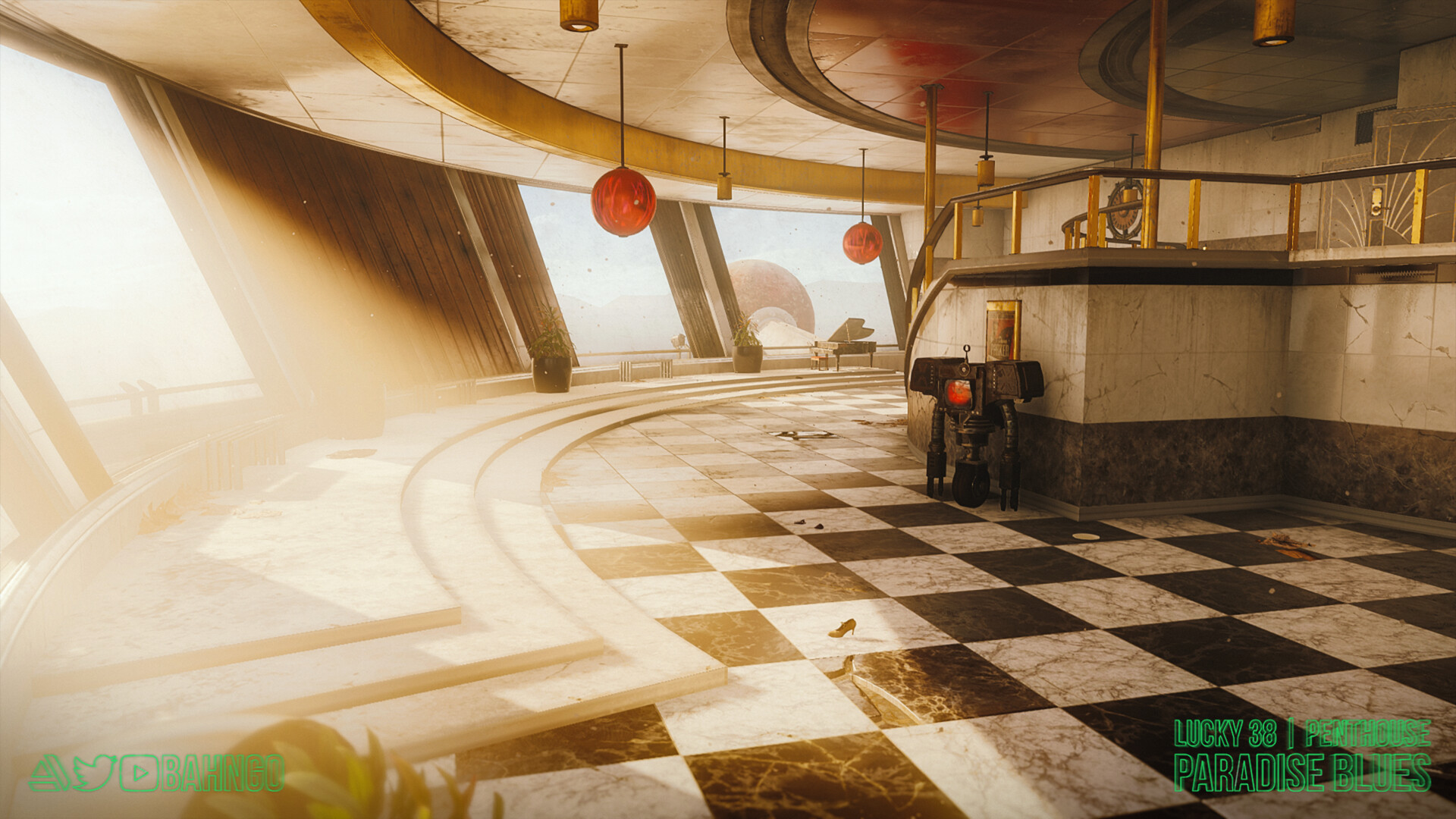 ArtStation Lucky 38 Penthouse "Paradise Blues" (Fallout Zombies)