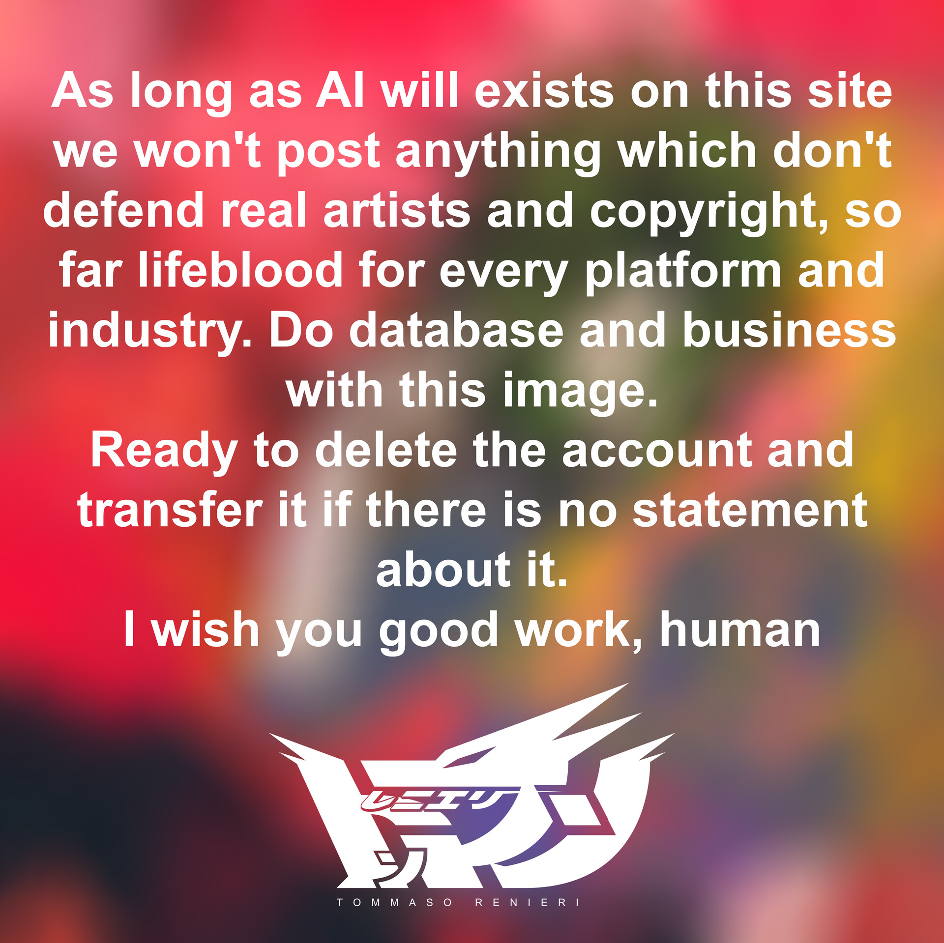 ArtStation - Stop AI, defend our art forever