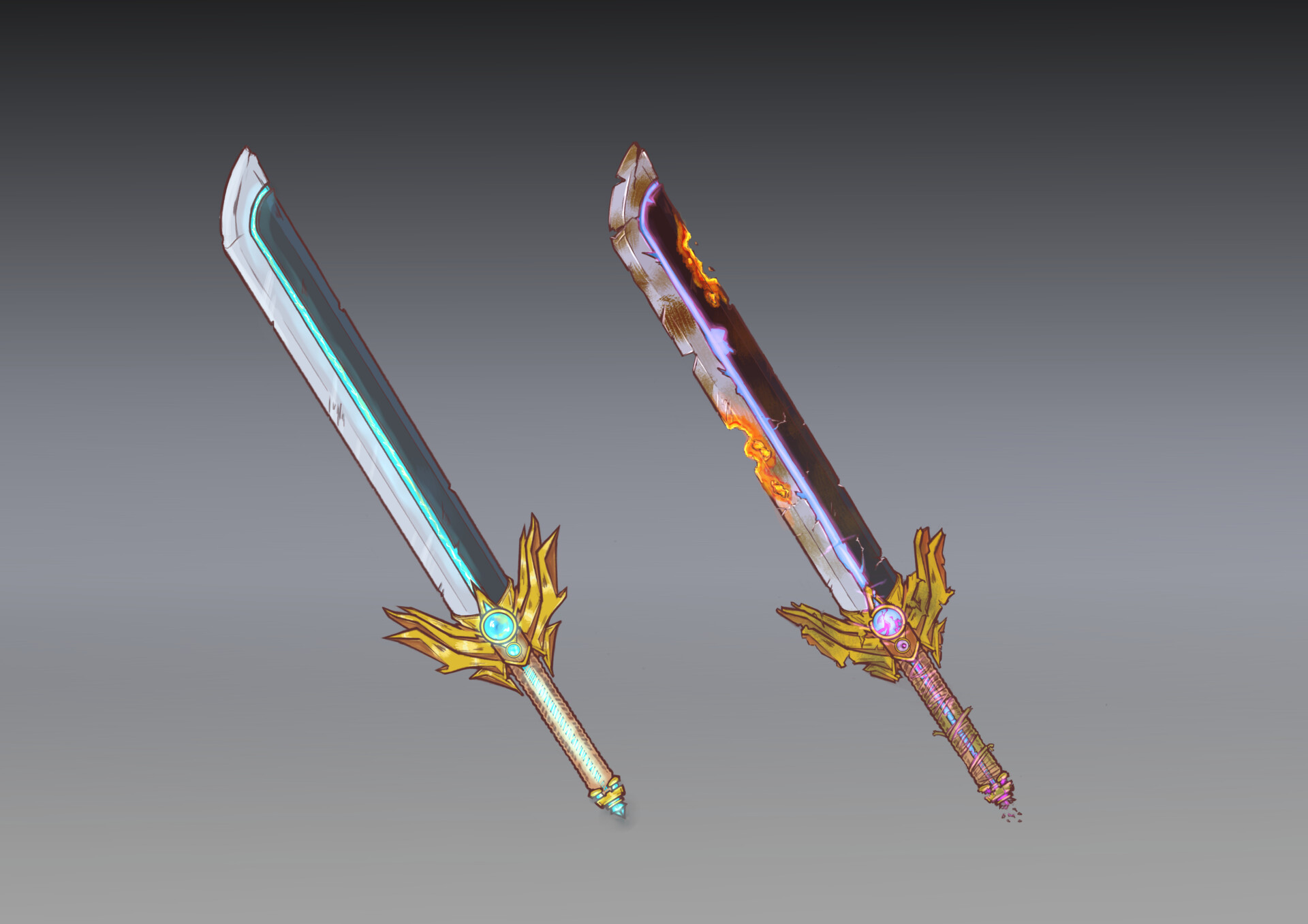 ArtStation - Corrupted Crystal Katana