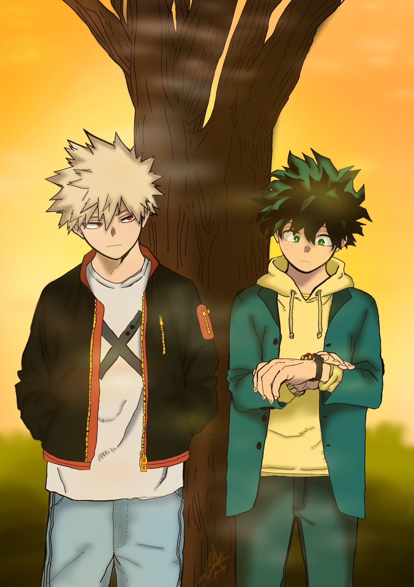 Alpha Deku X Omega Bakugou