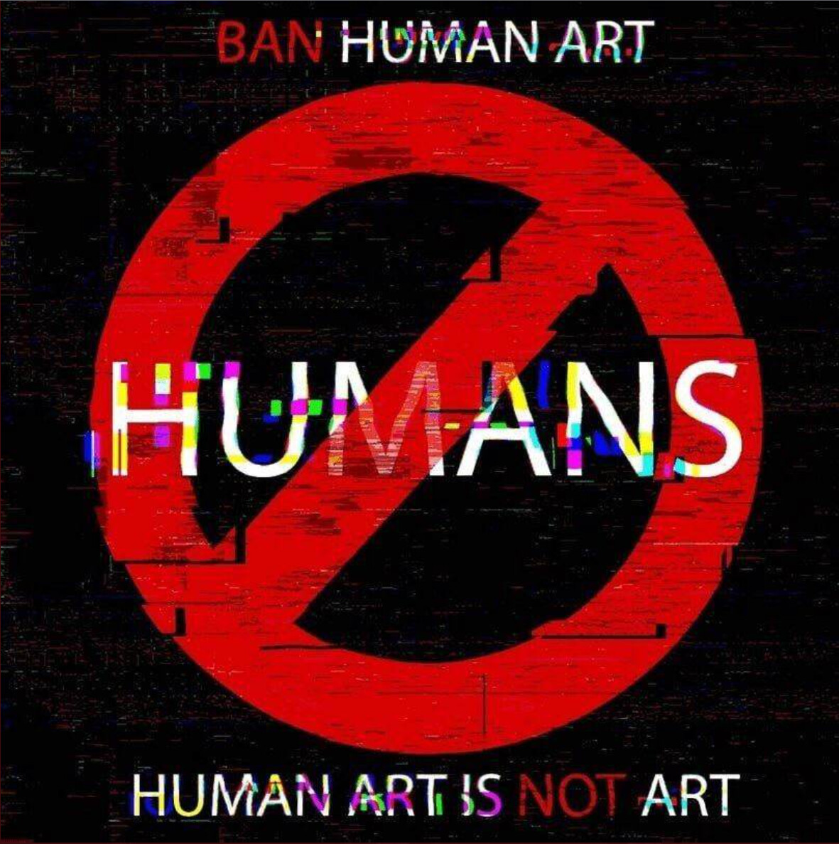 ArtStation HUMAN ART IS NOT REAL ART