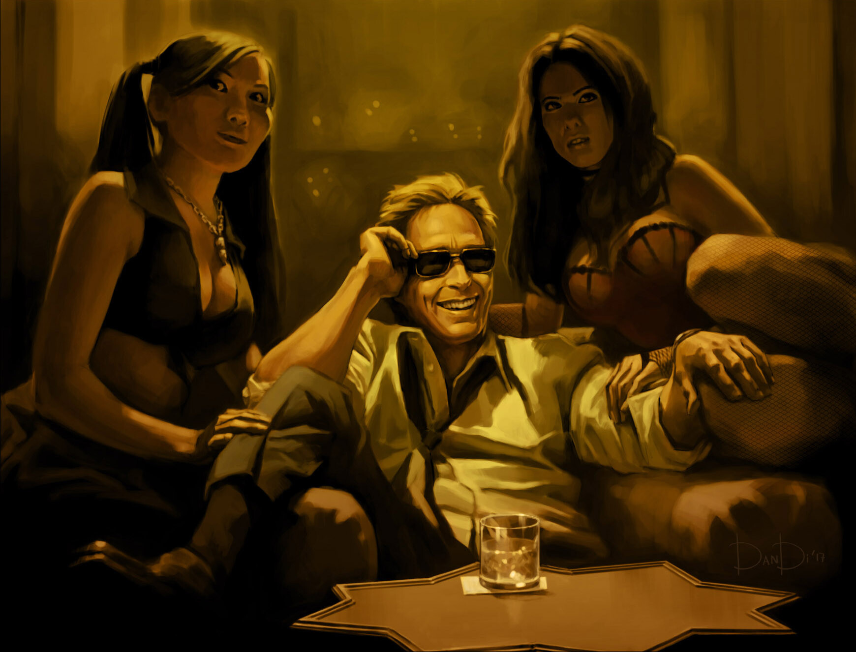 Daniel Digin - Painting Practice -`Date Night` Movie Fanart