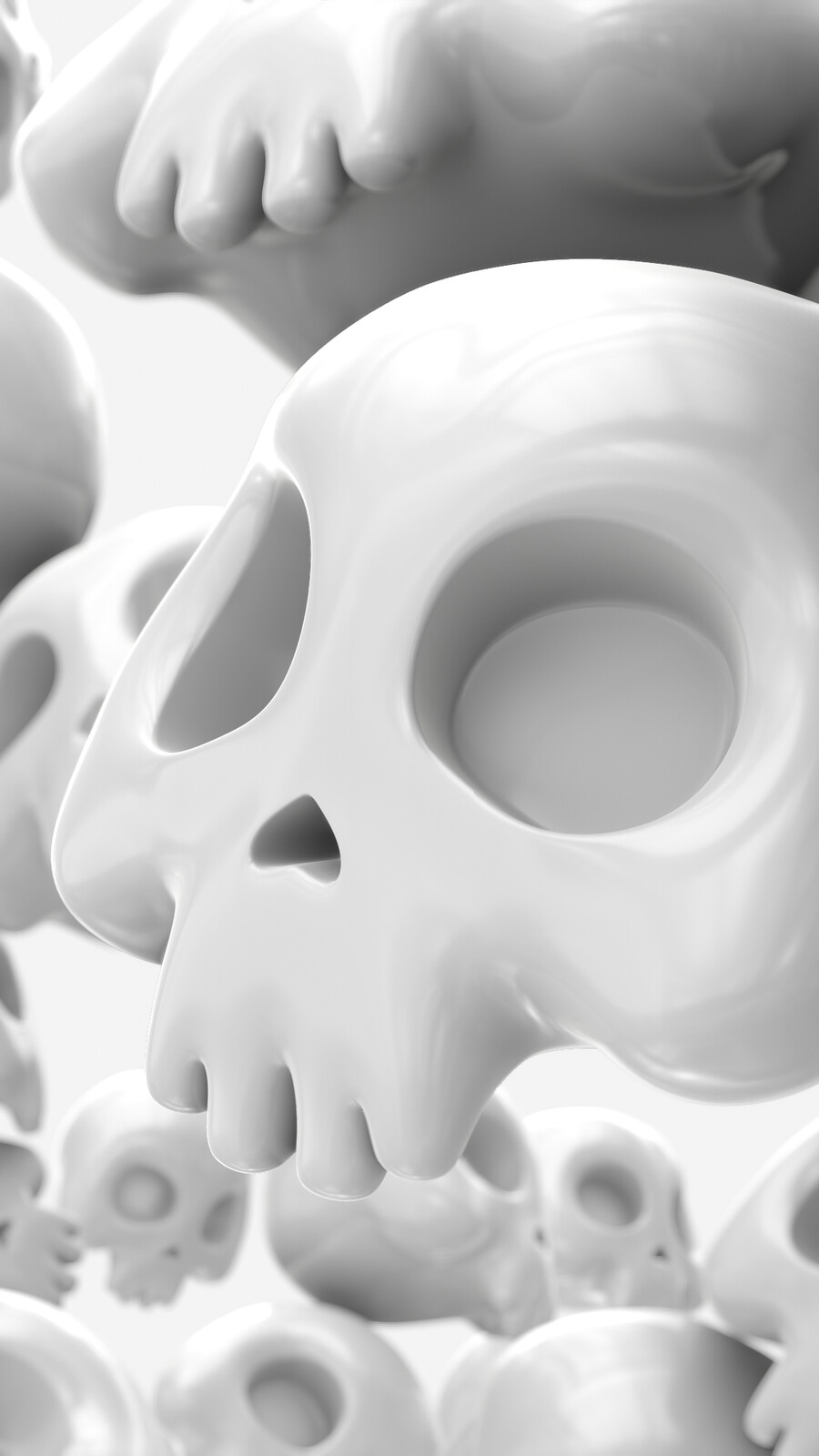 Skulls: wallpaper for mobile