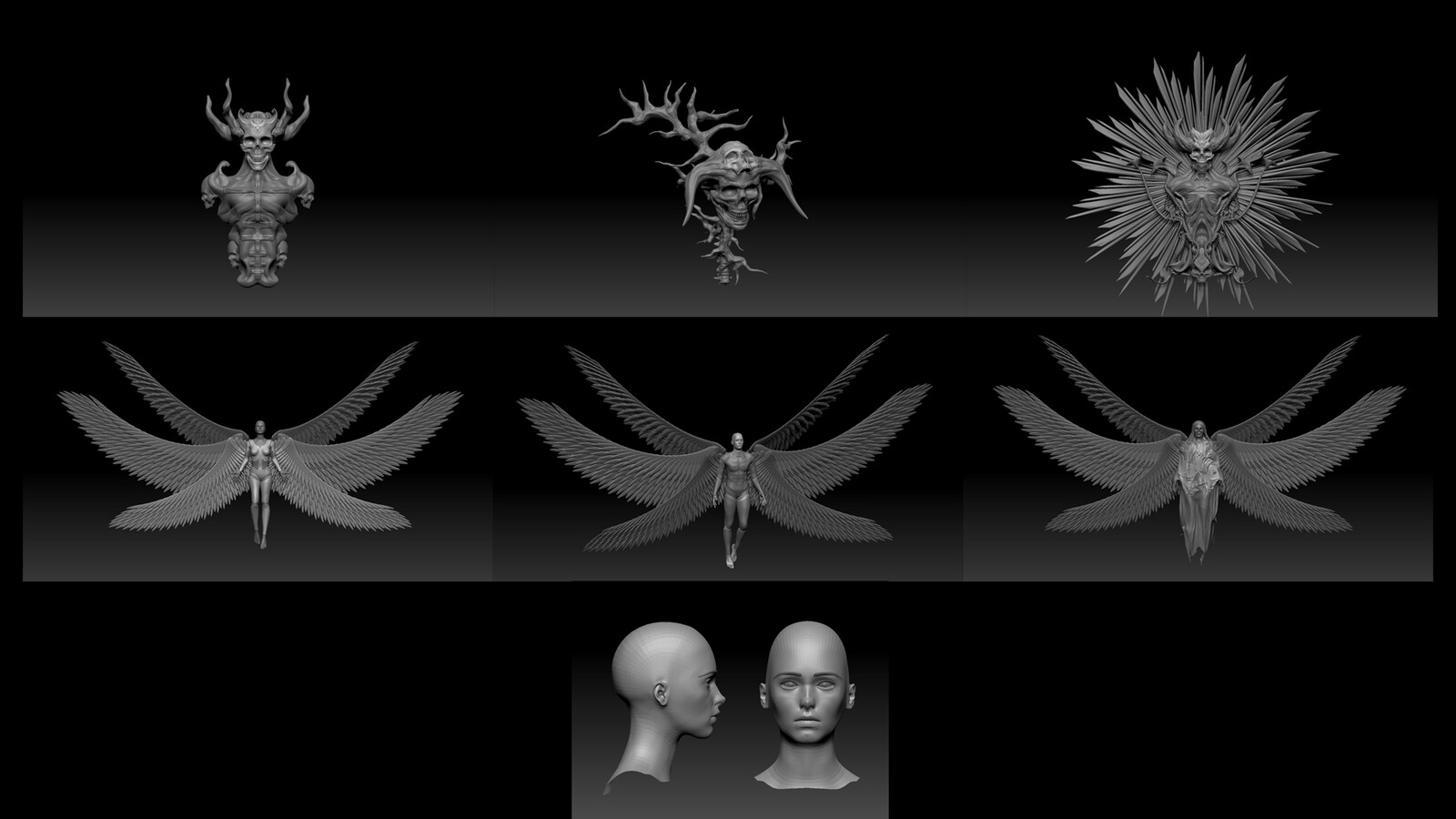 Preparation of the main objects in Z-brush before exporting them into 3dsMax.
