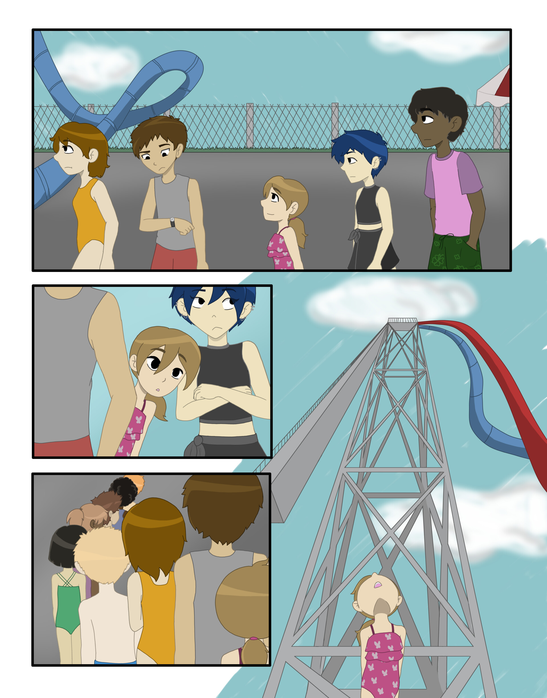 ArtStation - Waterslide Comic