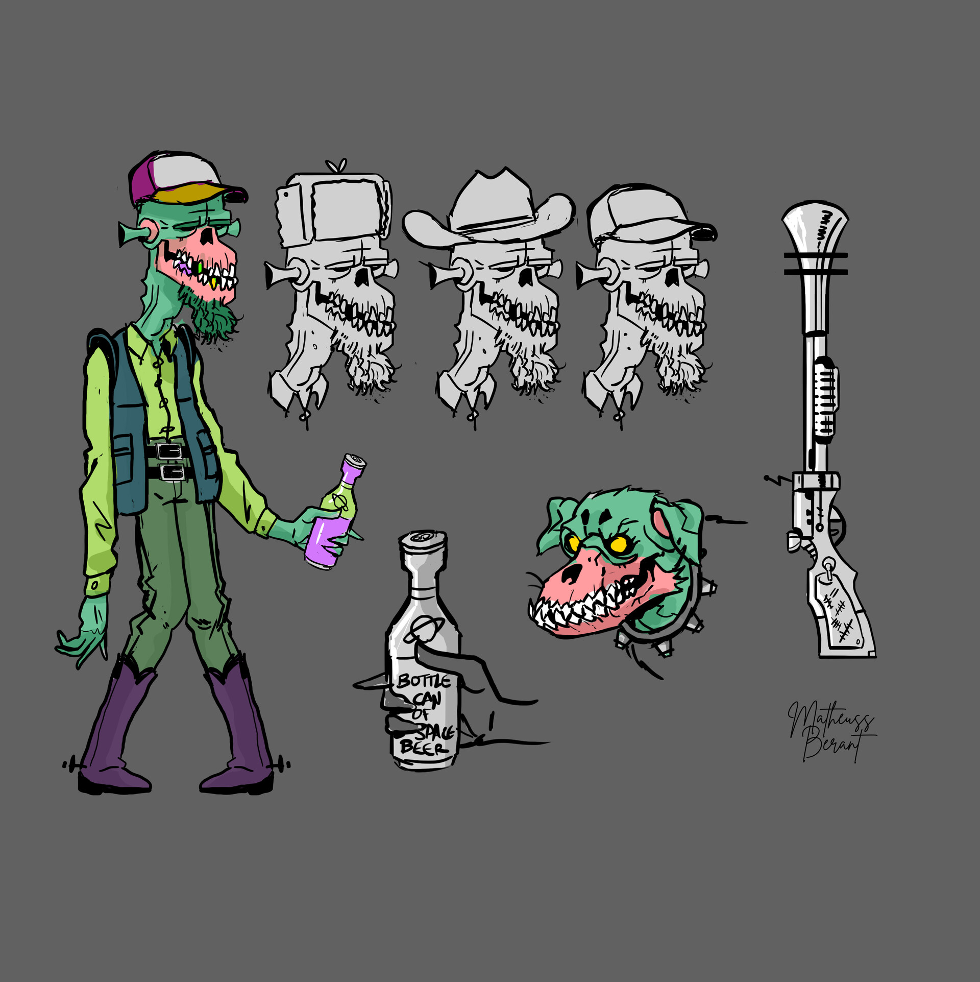 Artstation alien redneck
