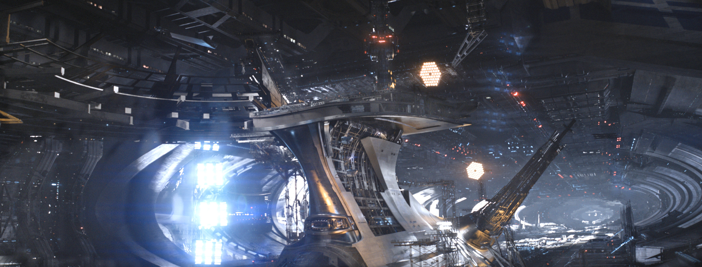 Entire dock minus the extended tunnel and mechanical arms.