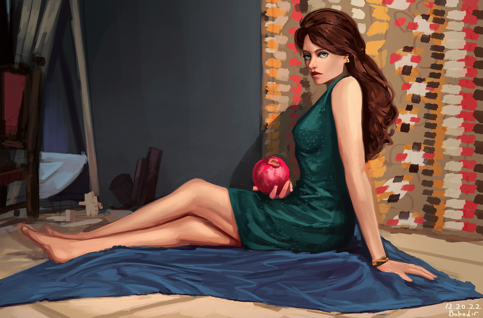 Sketch of a model by Bahadır Atcı