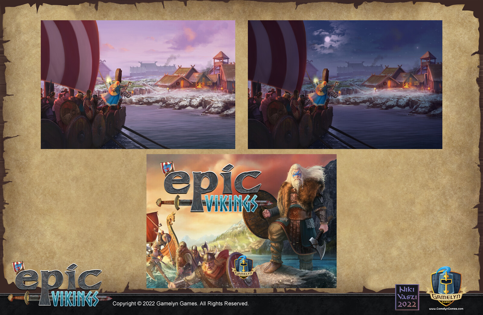 Main game box interior and cover art