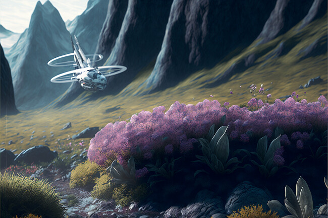 Flying among the Hills