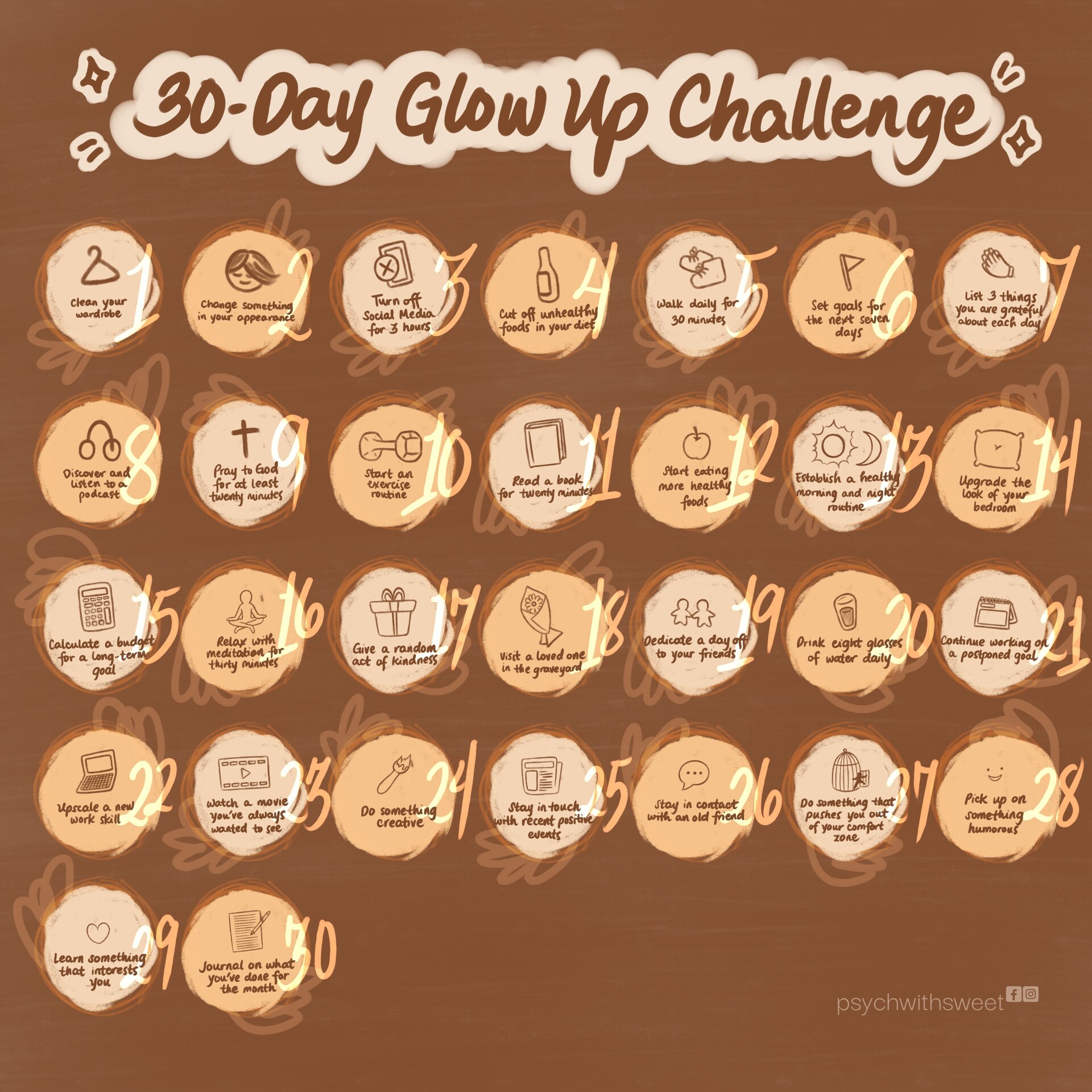 A 30-Day Glow-Up Challenge to Glow Up in a Month