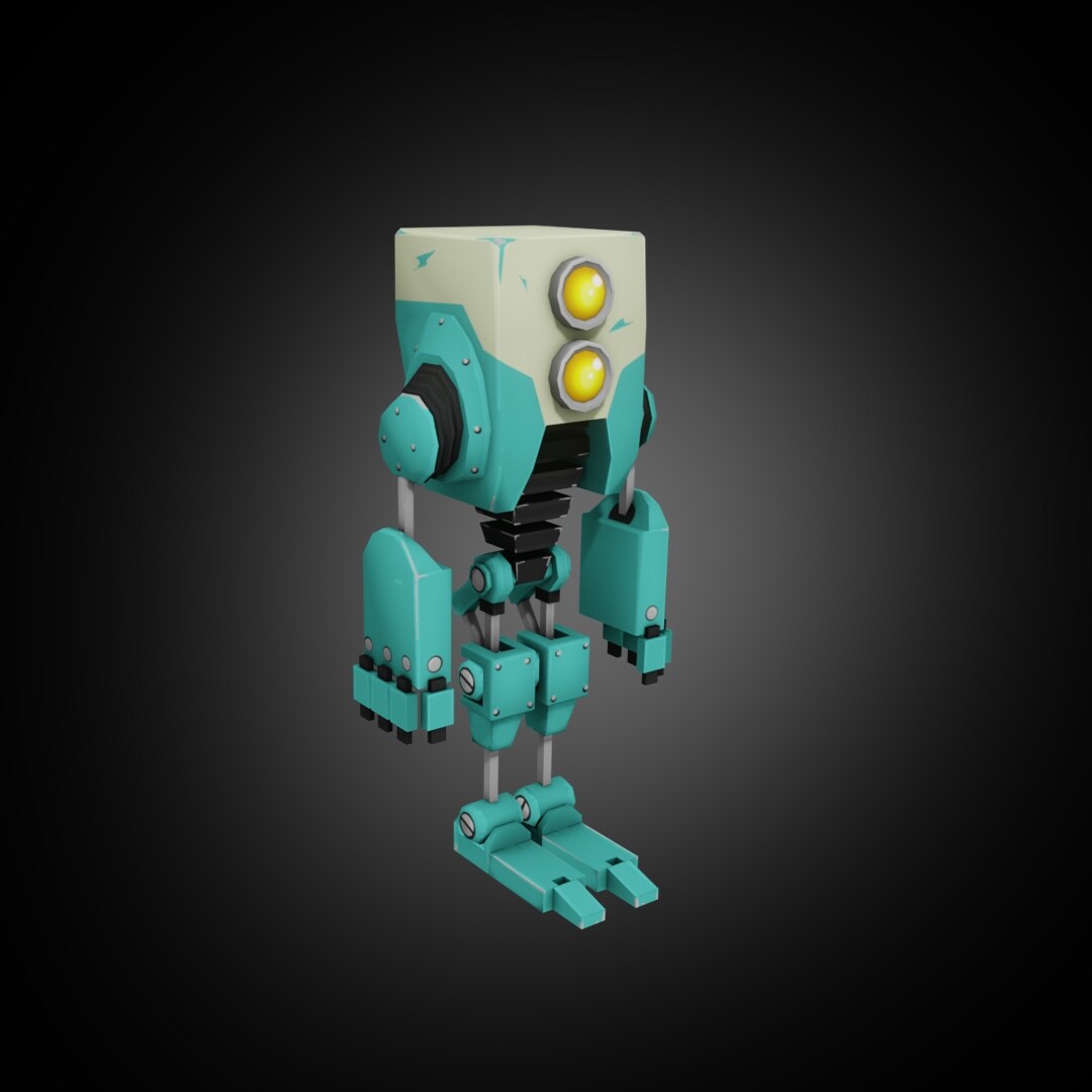 ArtStation Low poly robot 3d model