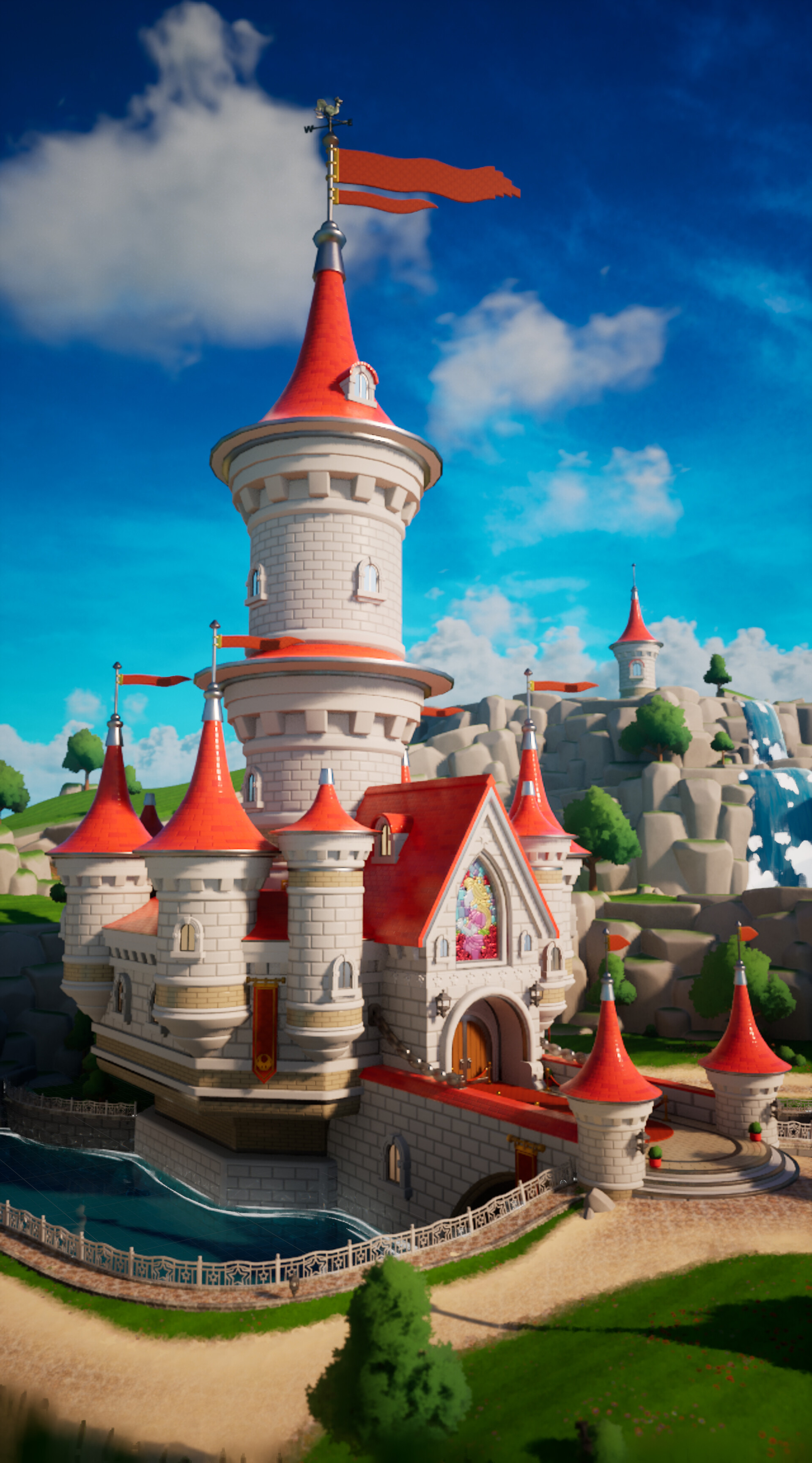 Peach's Castle New Super Mario Bros U Peach's Castle New