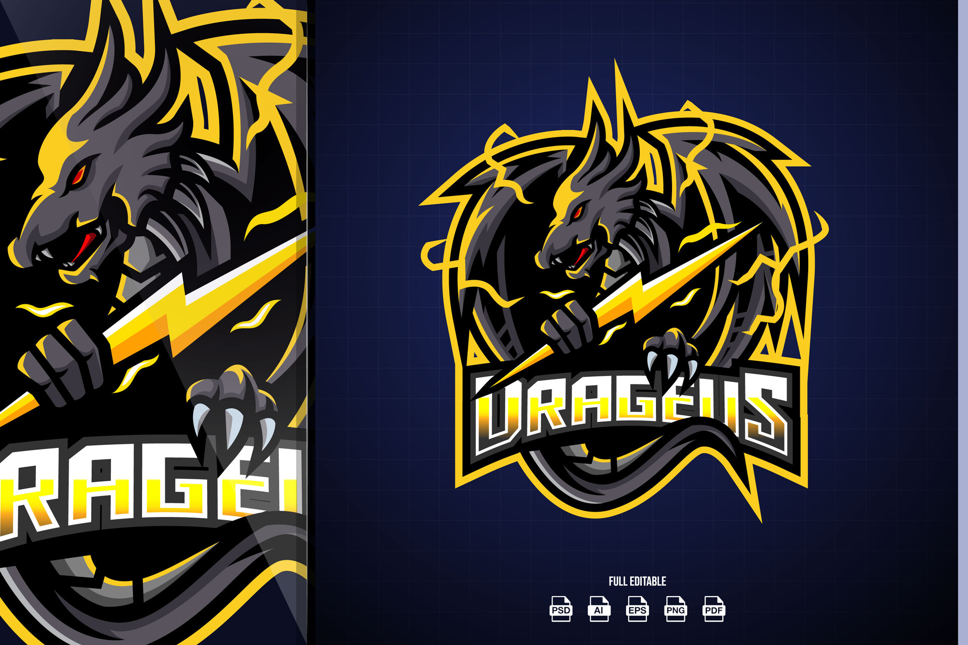 ArtStation - Dragon Thunder Esports Logo ArtStation - Dragon Thunder Esports Logo