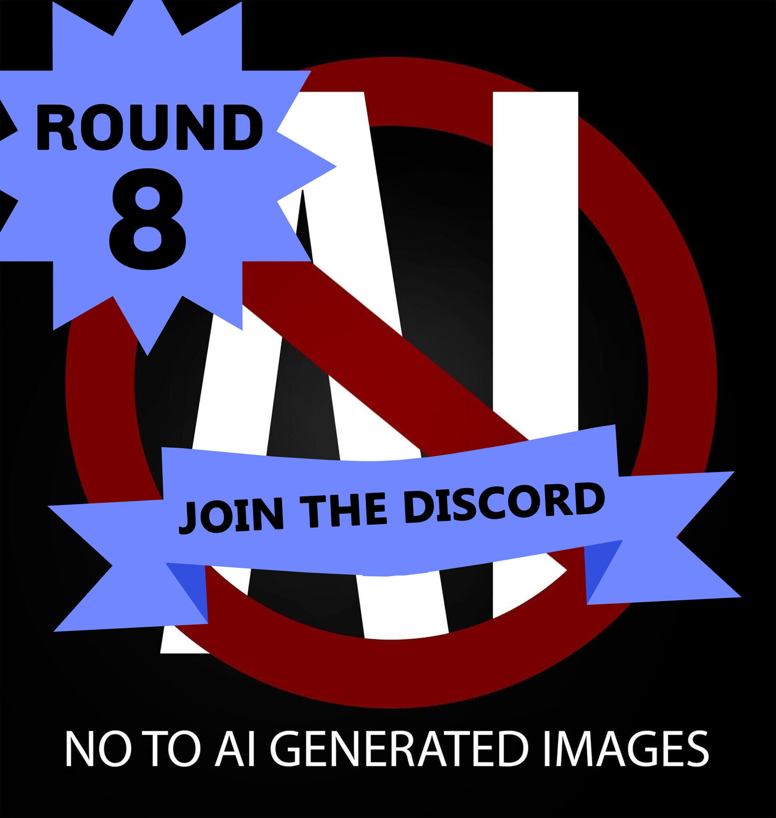 Round 8 of the No to Ai Protests, if you would like to organize, discuss and do more for the art community then join the NO-AI discord server via this link: https://discord.gg/7cAAEtzs