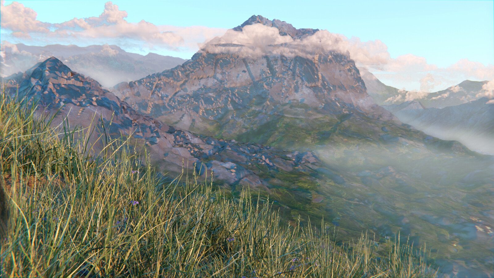 Midday fantasy landscape.