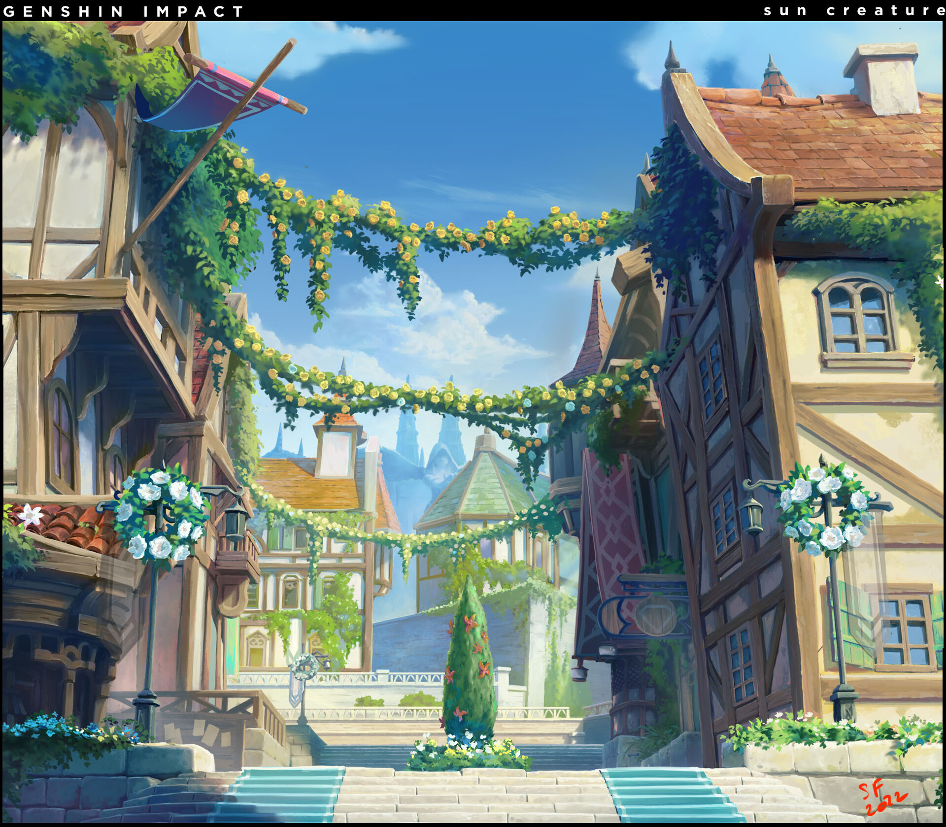 ArtStation - mondstadt / Genshin Impact