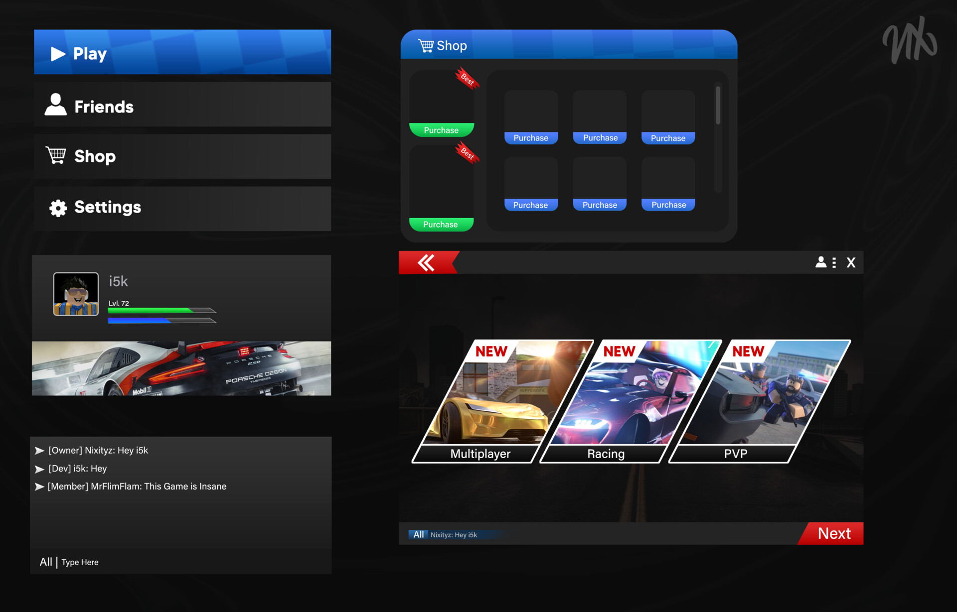 ArtStation - A Roblox One-Piece Game User-Interface Design