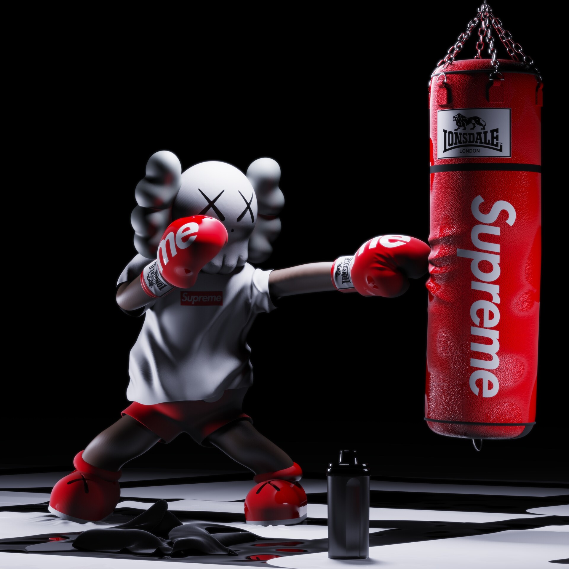 Kaws supreme cheap