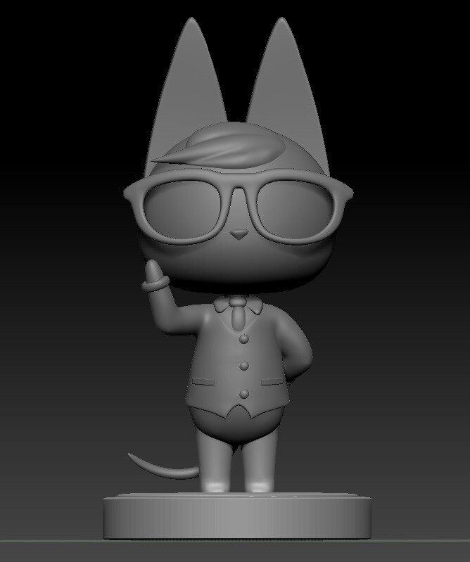 Marshal from Animal Crossing. Tried to make one of those Nintendo Amiibos for this character since he didn't have one