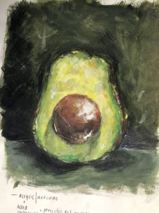 ArtStation Gcse food paintings / drawings