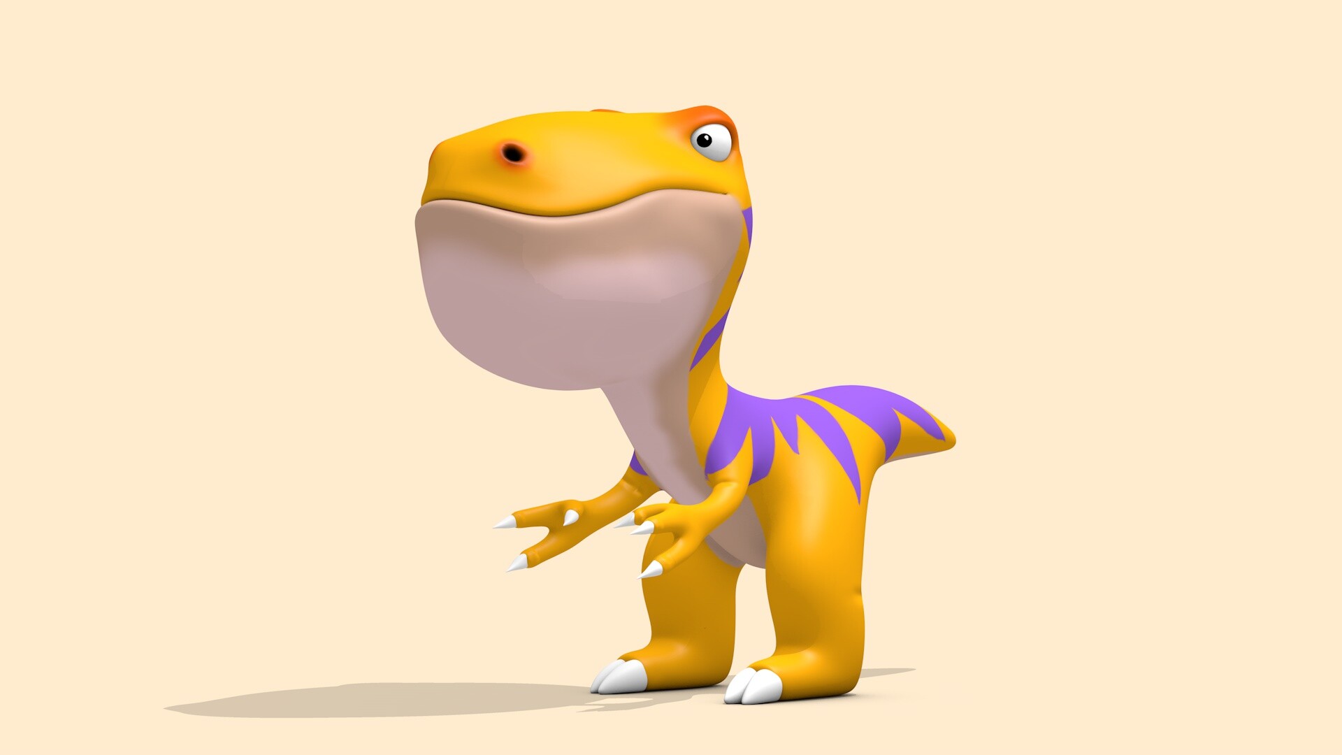 ArtStation - Cartoon Tyrannosaurus T-Rex Dinosaur