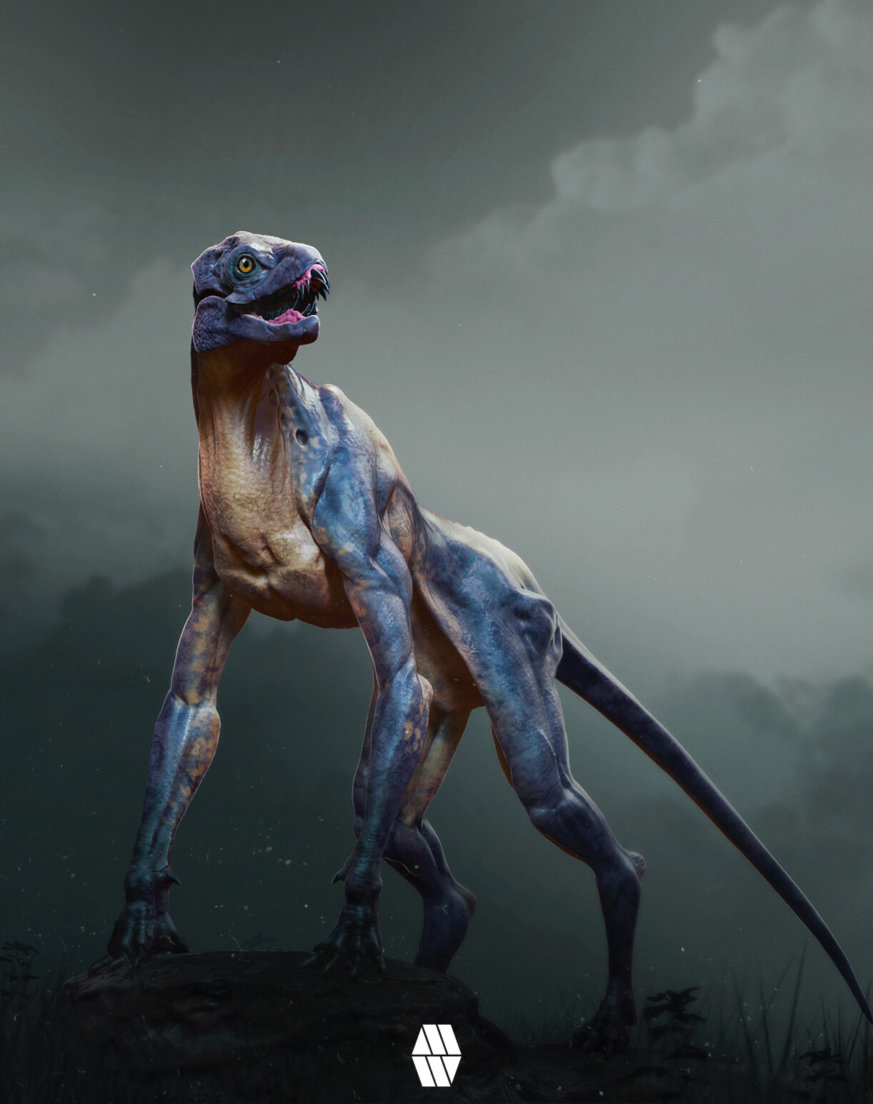 An Alien Emerges - 'Alien Wild Dog' Concept 