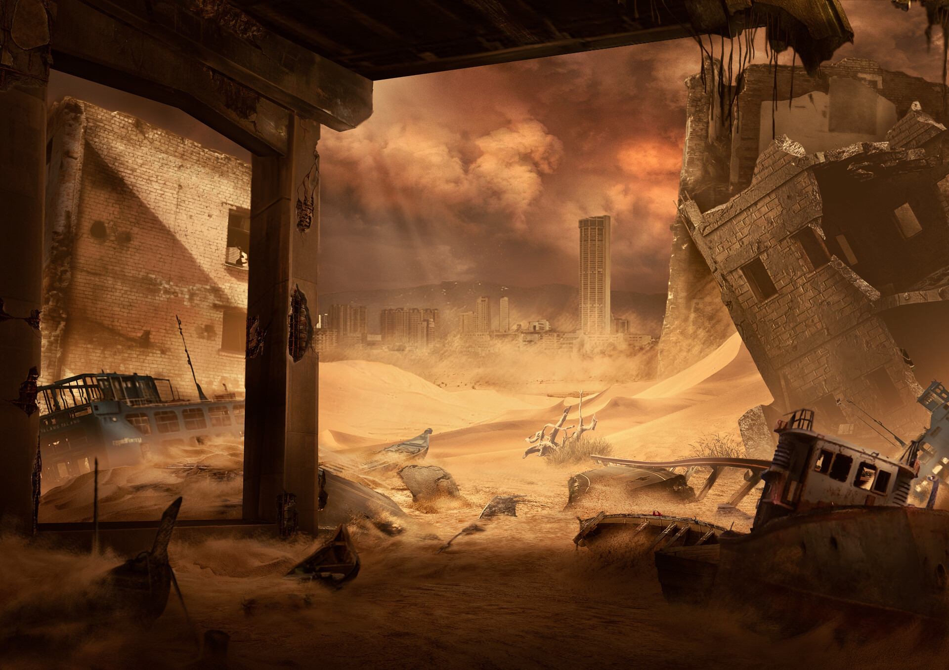 ArtStation - Under the Bridge — Environmental Concept Art
