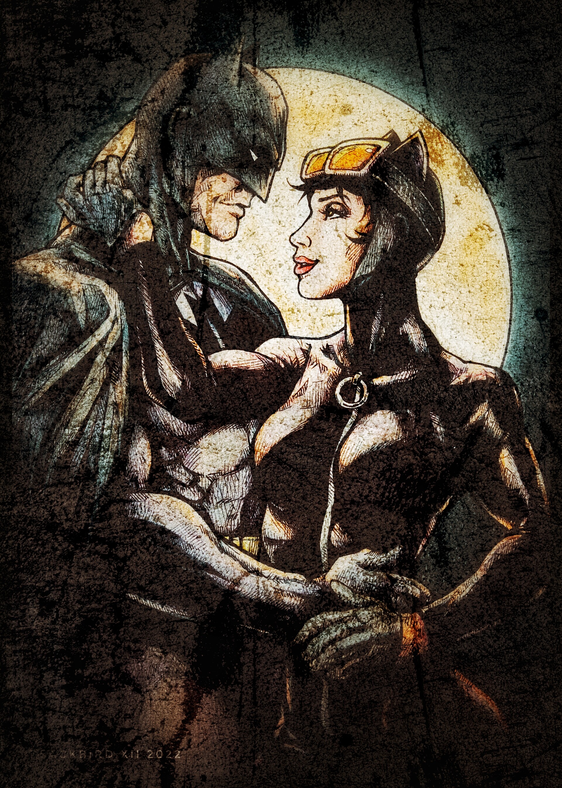 ArtStation - Fan art of Batman and Catwoman