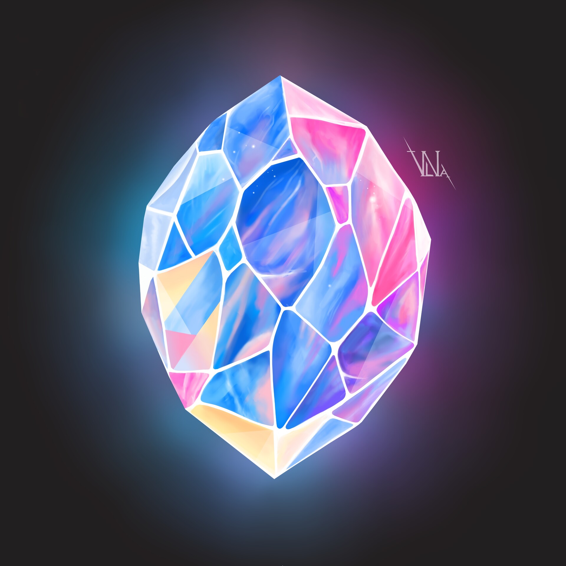 ArtStation Glowing gem