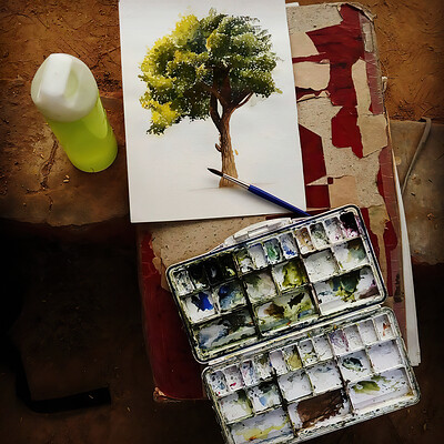 ArtStation - Trees - India Ink