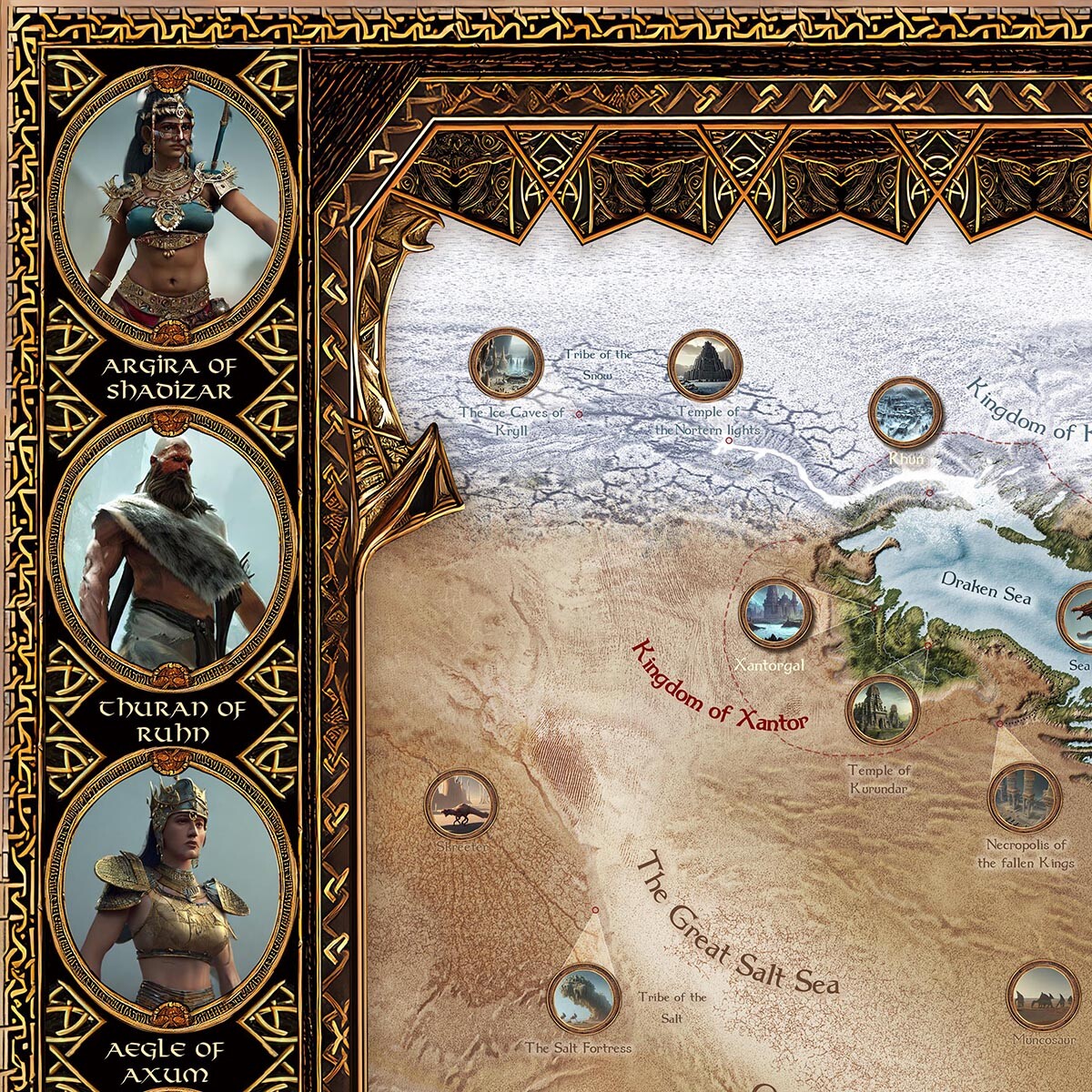 The Rulers of Shadizar, Kaltegar and Axum.