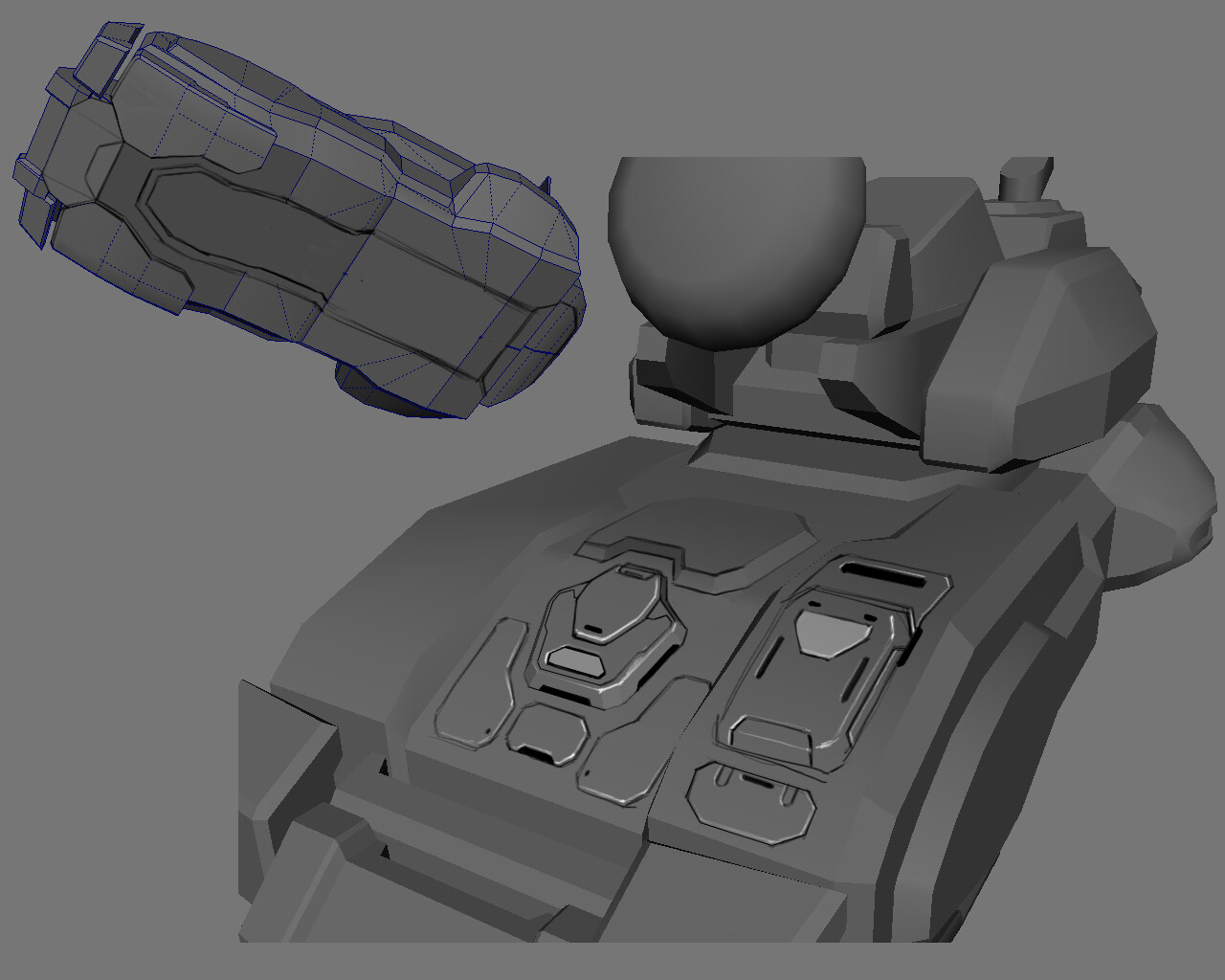 3d processing. Precursors. Shadow in the Deep Armor.