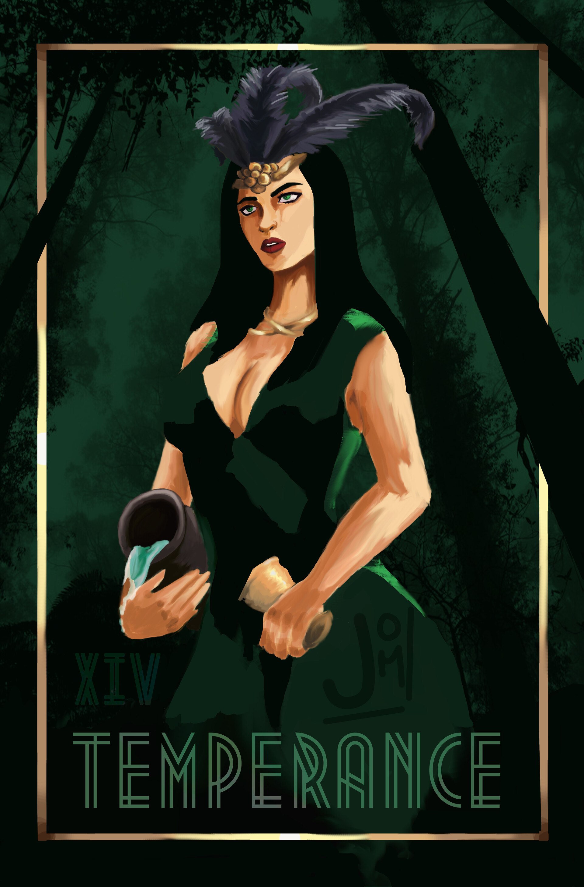 Artstation Tarot Card Series Temperance