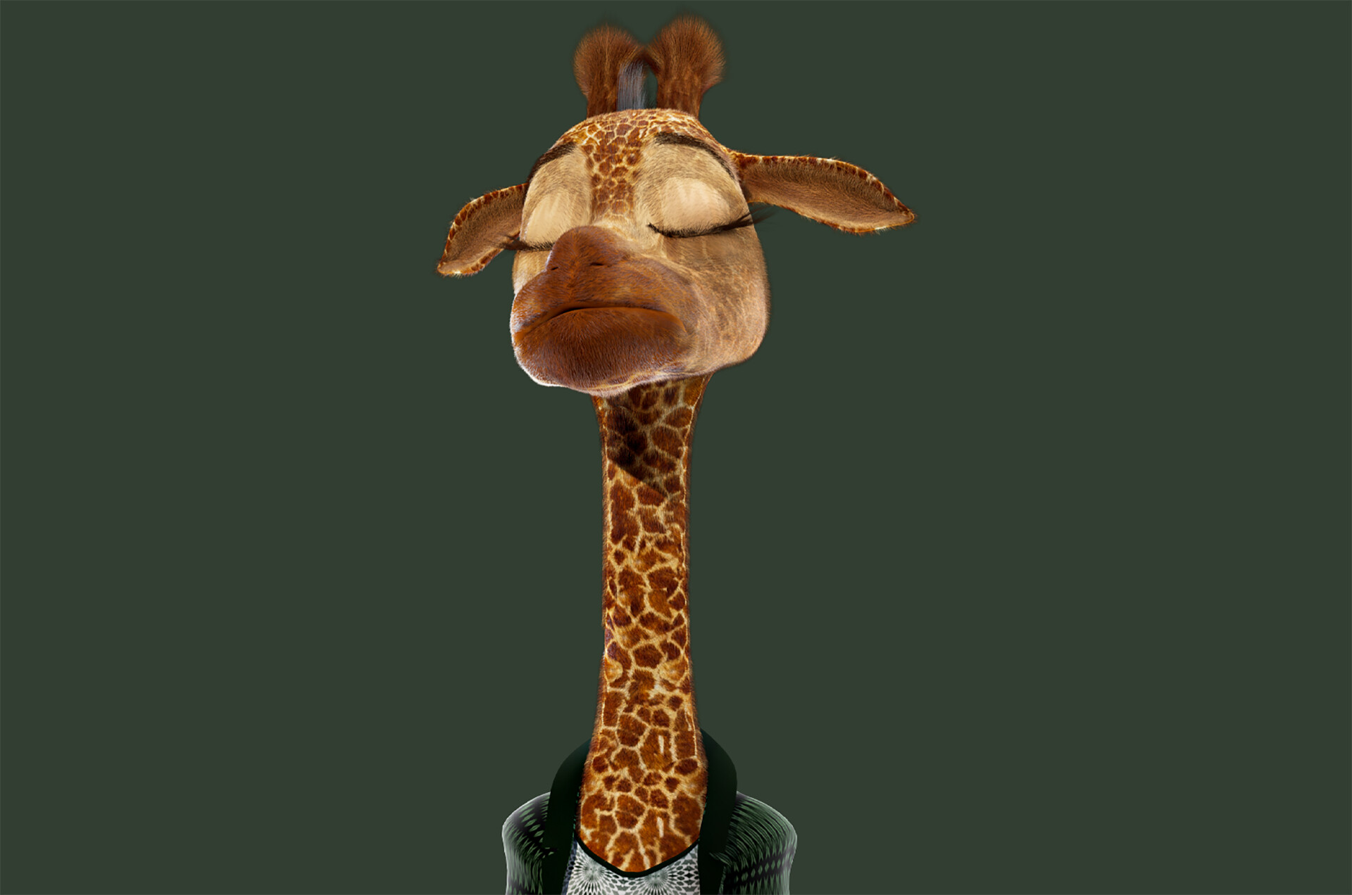 ArtStation - Cartoon Giraffe Rigged