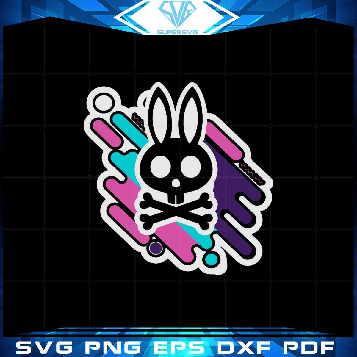ArtStation - Skull And Bones Bunny Svg For Cricut Sublimation Files