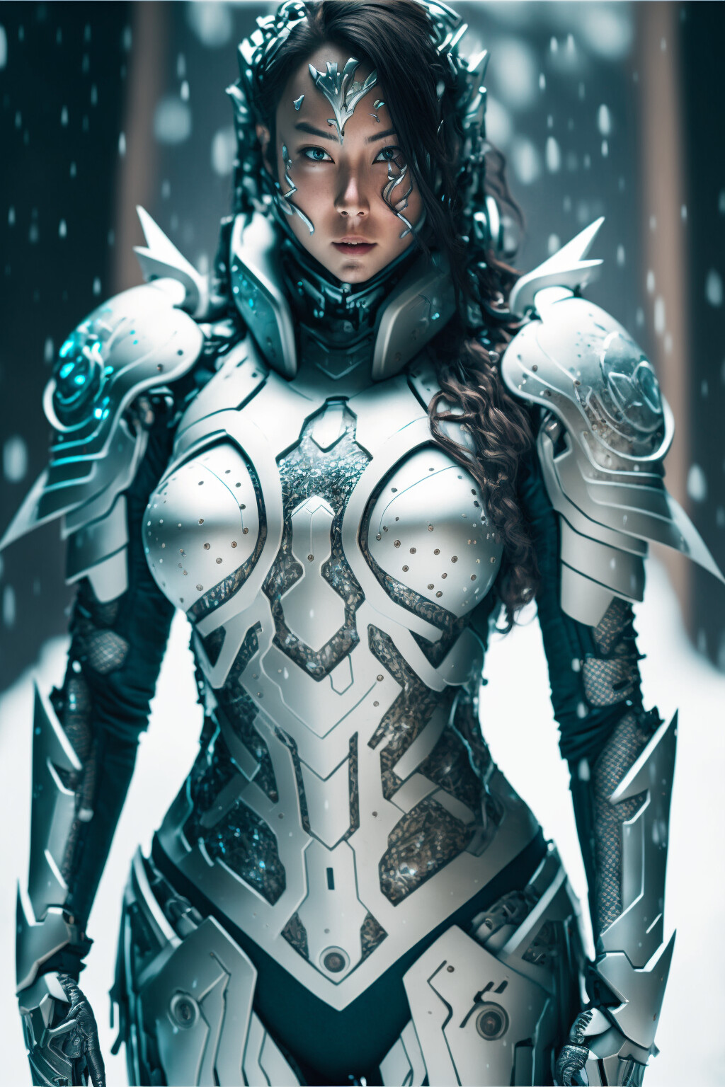 ArtStation Kaiju White Female Armor
