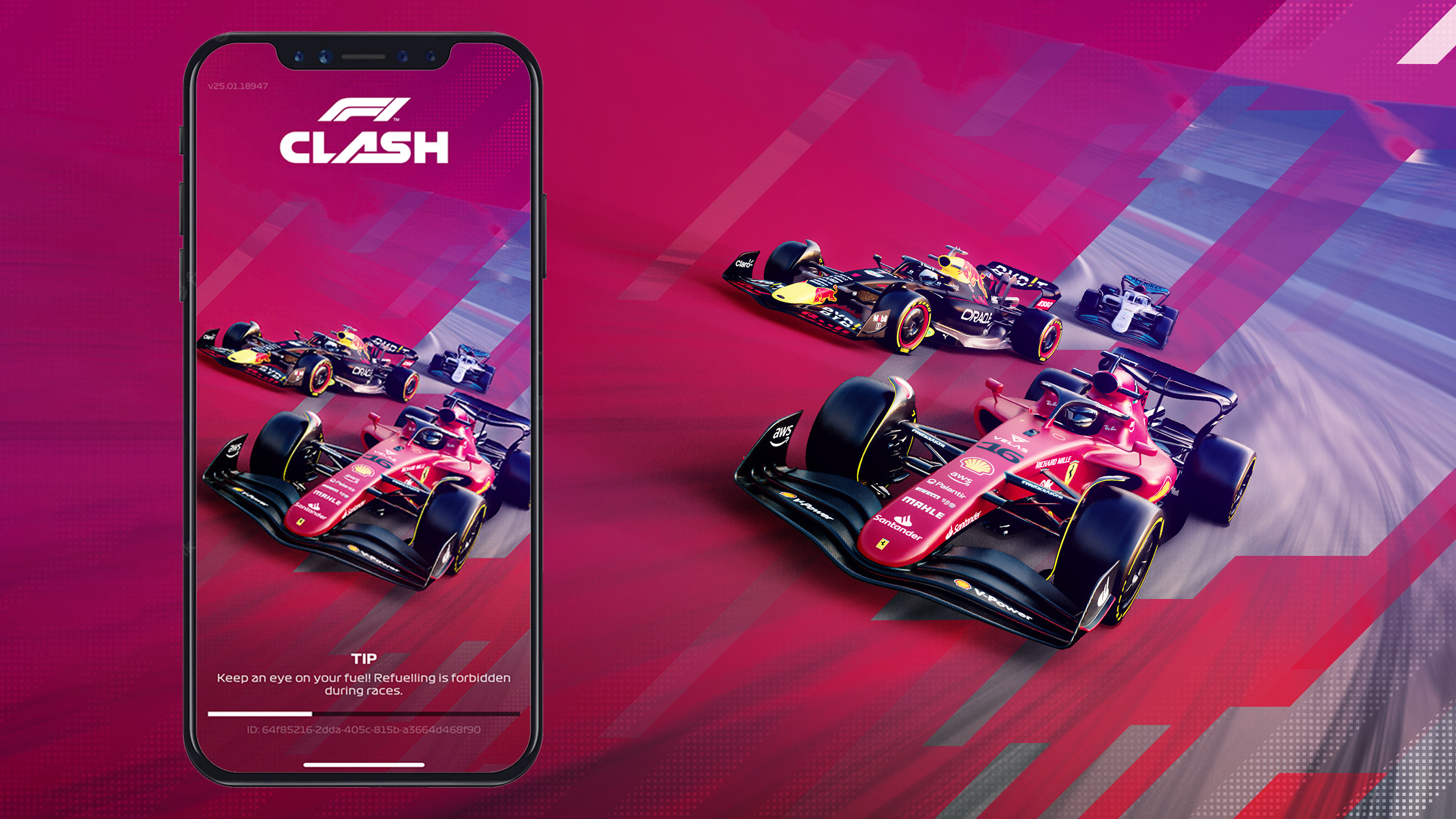Render used for the Splash Screen for the 2022 edition of F1 Clash