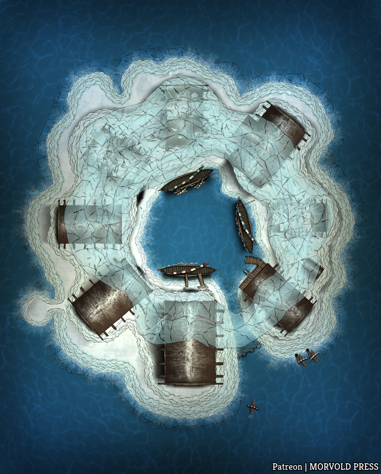 Battlemap | Svardborg Frost Giant Lair [180 x 224]